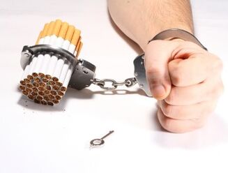 Mesti rūkyti gana sunku dėl stiprios priklausomybės. 